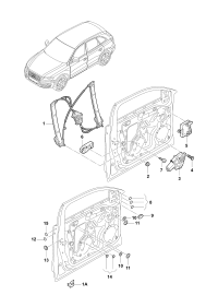 L8R0837461J-WINDOW WINDER LH FRT/A6