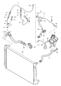 4F0121055J-WATER HOSE