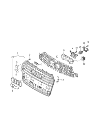 4G8853651G-GRILLE, RADIATOR