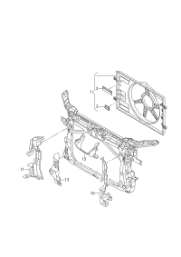 8V0121284F-PORSCHE CAYENNEAIR DUCT CENTRE