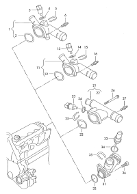 038121132G-COOLANT FLANGE