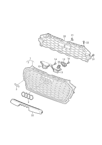 L80G8536513Q7-Radiator grille