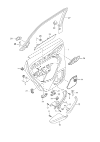 L8U086737324A-Armrest ghost (black)