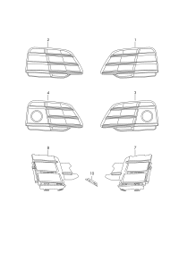 80A807679MRU6-Grille-air flow