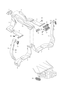 4KG819203-AIR VENT/AUDI Q7/2007-2015