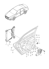 4H0839461C-WINDOW WINDER LH FRT/A6