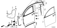 72321T7A003-SEAL,R FR DOOR HO