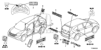 75722T0A003-EMBLEM, RR. (CR-V)