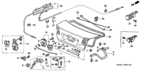 74851S5A003-Lock, trunk lid