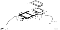 70200T9CD01-GLASS ASSY. ROOF