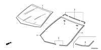 73101T6PH02-Glass, fr. windshield