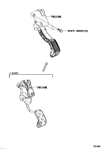 781100W040-PEDAL ASSY, ACCELERATOR