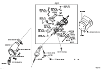 4528030680-Bracket assy-steering column upr