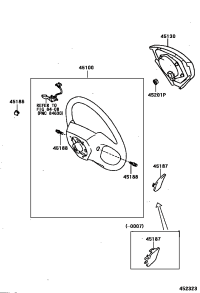 4513030590B0-BUTTON ASSY, HORN