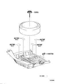 5193153050-CARRIER, SPARE WHEEL, NO.1