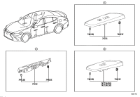 7423033140-PANEL, FRONT ARMREST BASE, UPPER RH