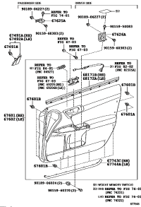 6749176010-GARNISH, FRONT DOOR LOWER FRAME BRACKET, RH