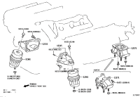 1231131040-BRACKET ENGINE MOUNTING FRONT NO.1 RH