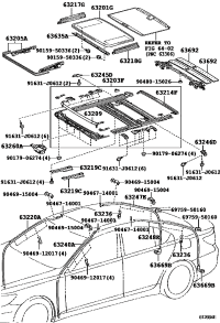 6320350060-HOUSING SUB-ASSY, SLIDING ROOF