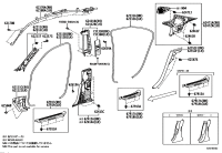 6231150040E0-WEATHERSTRIP, FRONT DOOR OPENING TRIM, RH