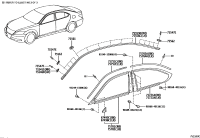 7554530150-CLIP, WINDSHIELD OUTSIDE MOULDING, NO.1