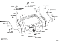 6881048171-HINGE ASSY, TAIL GATE, RH