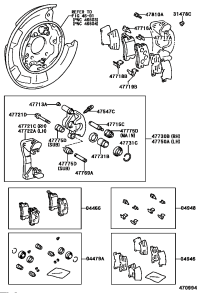 0446648010-PAD KIT, DISC BRAKE, REAR