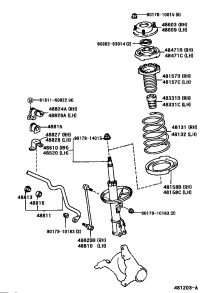 4860333021-SUPPORT SUB-ASSY, FRONT SUSPENSION, RH/LH