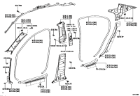 6231653010A0-COVER, FRONT DOOR OPENING TRIM, LH