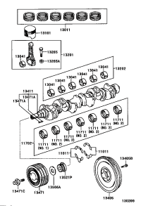 1101170010-WASHER SET, CRANKSHAFT THRUST