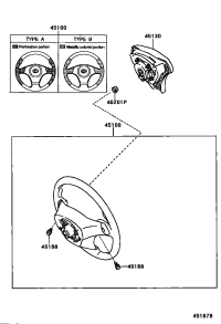 4513053010C0-BUTTON ASSY, HORN