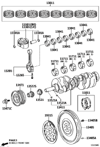 1301138090-RING SET, PISTON
