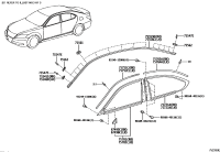 7555550020D2-MOLDING ASSY ROOFRH