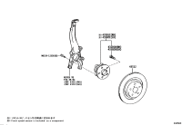 4355030071-HUB SUB-ASSY, FRONT AXLE, RH/LH