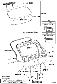 670050E380-PANEL SUB-ASSY, BACK
