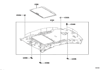 6331033880A0-HEADLINING ASSY, ROOF