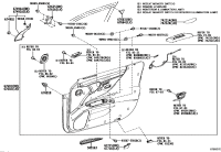 6749133160-GARNISH, FRONT DOOR LOWER FRAME BRACKET, RH