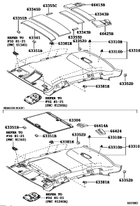 6331153150A0-HEADLINING ASSY, ROOF