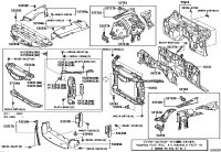 5328953070-COVER, RADIATOR SUPPORT OPENING