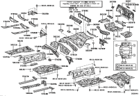 5760953030-MEMBER SUB-ASSY, REAR FLOOR CROSS, NO.5