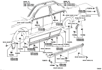 7507633060C0-MOULDING SUB-ASSY, REAR DOOR, OUTSIDE LH