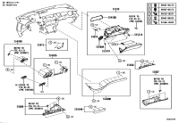 5540250370C3-Pad sub-assy, instrument panel silencer, lower no.1