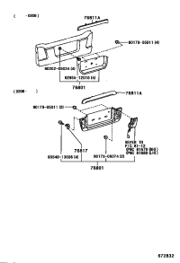 7681260010-GARNISH, BACK DOOR