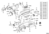 5540124100C0-PAD SUB-ASSY, INSTRUMENT PANEL SAFETY