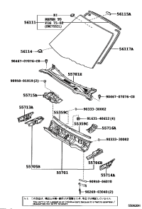 5570524030-PANEL SUB-ASSY, COWL TOP SIDE, RH