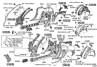 6162124900-TROUGH, LUGGAGE COMPARTMENT OPENING, RH