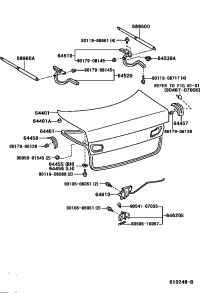 6445750020-COVER, LUGGAGE DOOR STOPPER CUSHION, RH