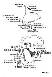 6875050030-HINGE ASSY, REAR DOOR, UPPER RH