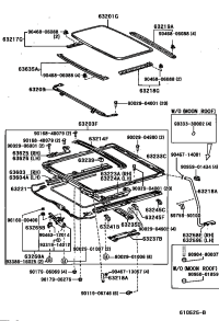 6320150130-GLASS SUB-ASSY, SLIDING ROOF