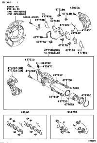 4777150060-WIRE ASSY, PAD WEAR